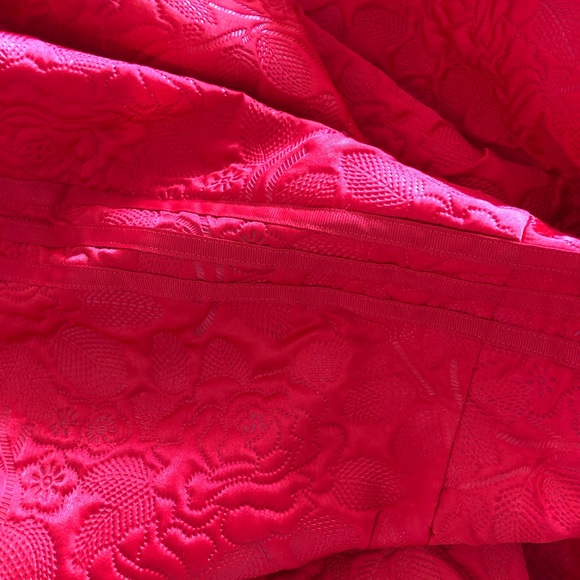 Adidas Brocade Bomber Jacket Floral Red XS - Picture 4 of 5